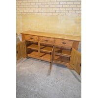 thumb-Massief eiken dressoir met 3 laden en 3 klepdeuren-5