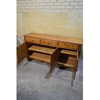 thumb-Massief grenen dressoir met laden en afsluitbare deuren-8