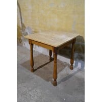 thumb-Vierkante houten eettafel uit de jaren 60-1