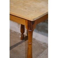 thumb-Vierkante houten eettafel uit de jaren 60-4