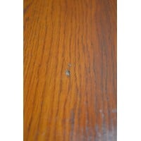 thumb-Massief eiken eettafel met 3 laden en metalen handgrepen-9