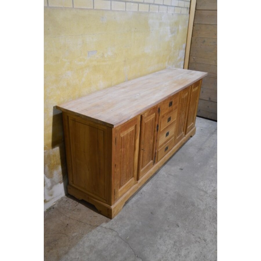 Massief teakhouten dressoir met 4 laden en 4 deuren-1