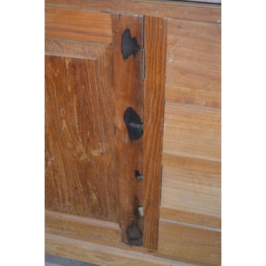 Massief teakhouten dressoir met 4 laden en 4 deuren-4
