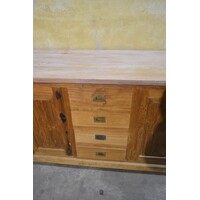 thumb-Massief teakhouten dressoir met 4 laden en 4 deuren-6