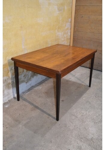 Retro eettafel teak uitschuif 