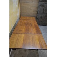 thumb-Retro teakhouten eettafel uit de jaren 60, uitschuifbaar-8