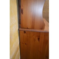 thumb-Grenen buffetkast met vitrine, 2 lades en onderkast-4