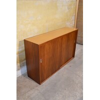 thumb-Retro Scandinavisch dressoir met deur en open vakken-1