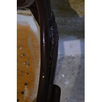 thumb-Vintage houten caféstoel met warme uitstraling-10