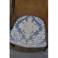 thumb-Elegante Regency mahoniehouten bergère stoel met rieten rug-4