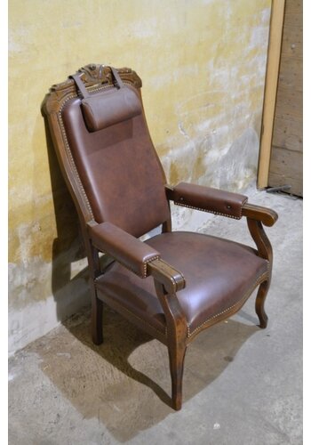 Klassieke lederen fauteuil 