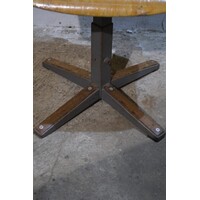 thumb-Retro kinder schoolstoeltje op metalen poot met hout-2