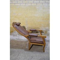thumb-Klassieke relaxfauteuil begin 20e eeuw met verstelbare rug-7