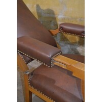 thumb-Klassieke relaxfauteuil begin 20e eeuw met verstelbare rug-8