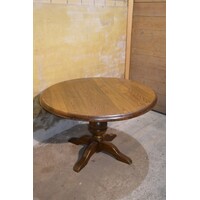 thumb-Ronde eettafel van massief eikenhout-1