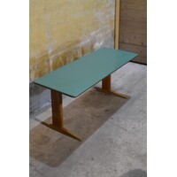 thumb-Retro schooltafel VS voor twee kinderen met beuken onderstel-1