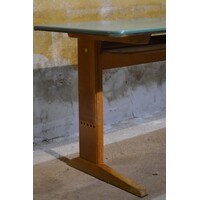 thumb-Retro schooltafel VS voor twee kinderen met beuken onderstel-3