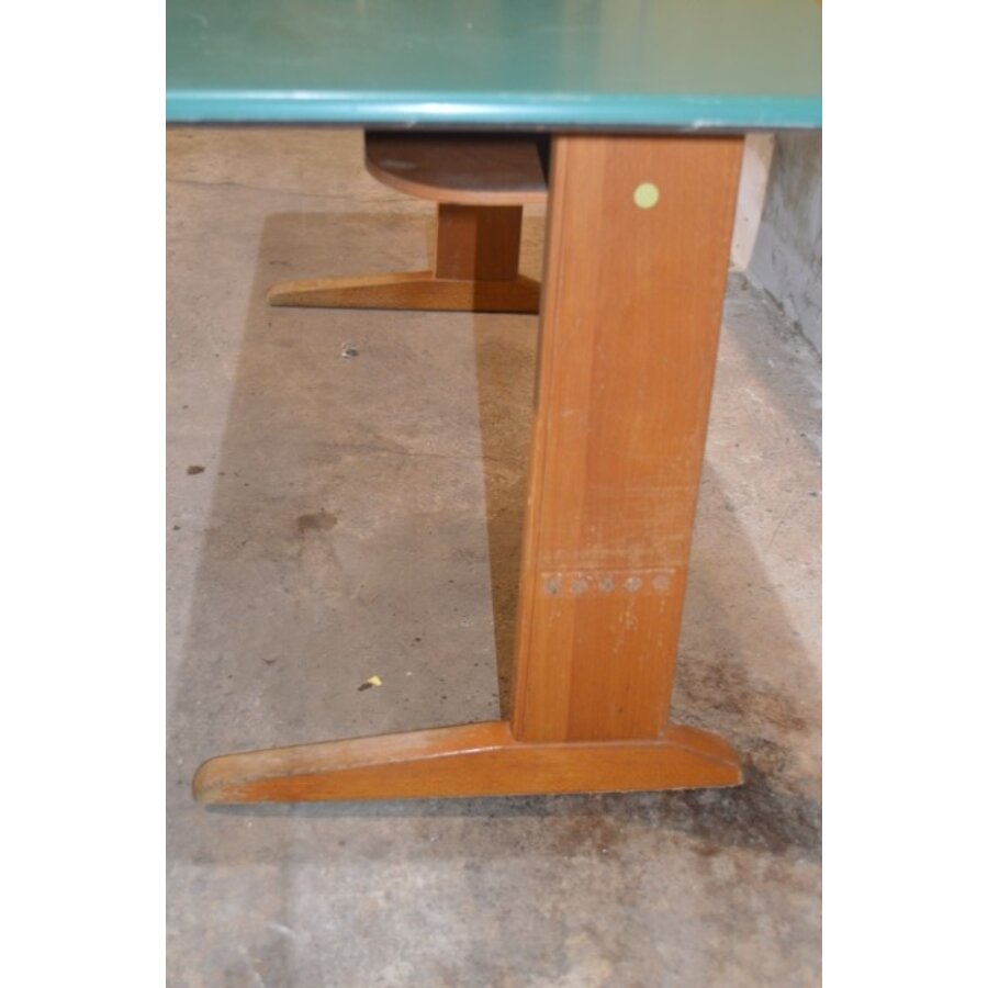 Retro schooltafel VS voor twee kinderen met beuken onderstel-4