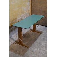 thumb-Retro schooltafel VS voor twee kinderen met beuken onderstel-1