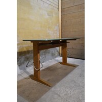 thumb-Retro schooltafel VS voor twee kinderen met beuken onderstel-3