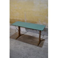 thumb-Retro schooltafel VS voor twee kinderen met beuken onderstel-4