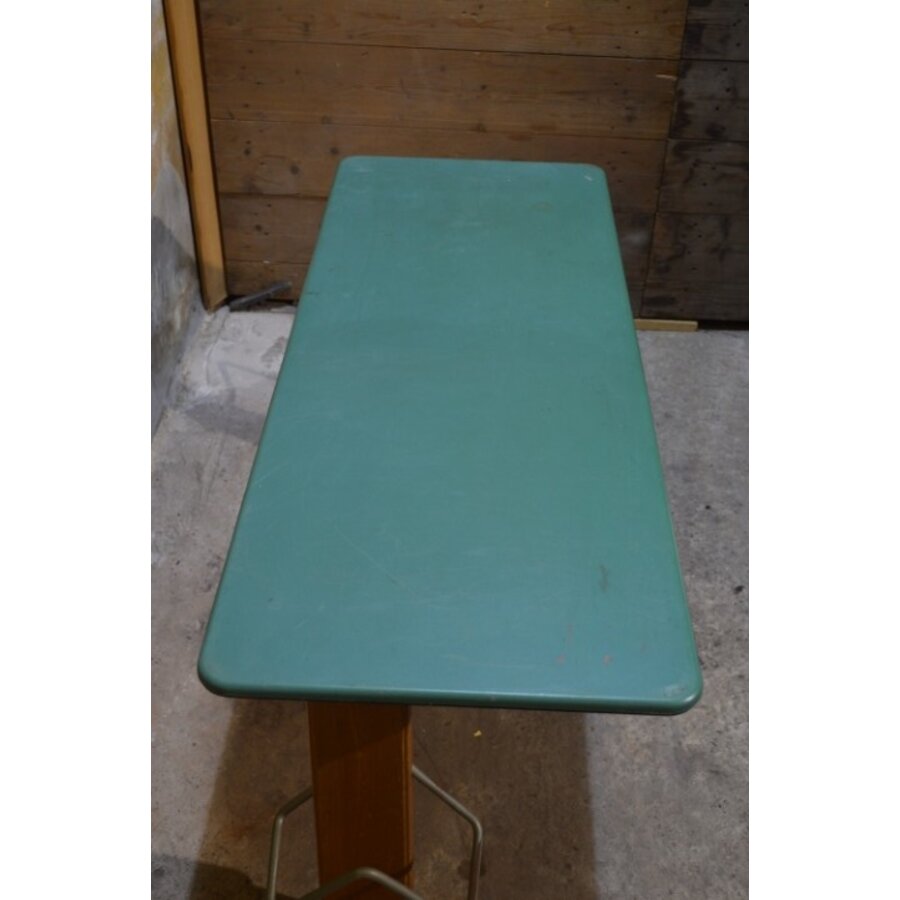 Retro schooltafel VS voor twee kinderen met beuken onderstel-7