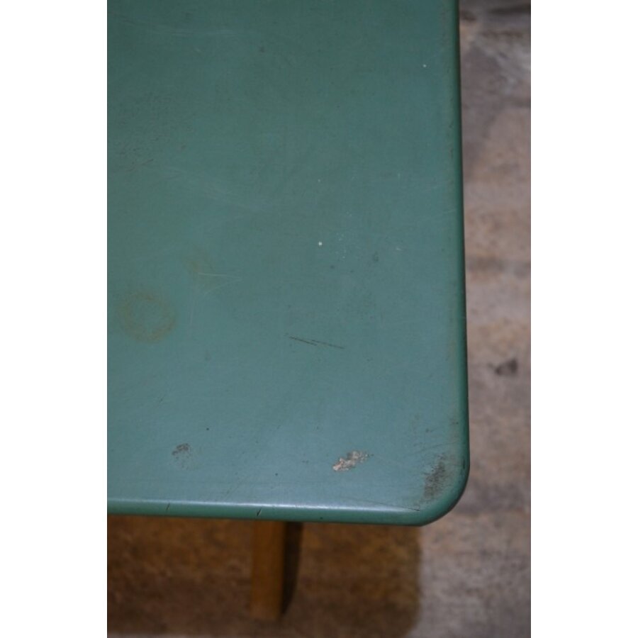 Retro schooltafel VS voor twee kinderen met beuken onderstel-9