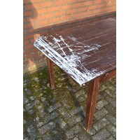 thumb-Grote oude grenen tafel van bijna 3 meter met zes poten-7