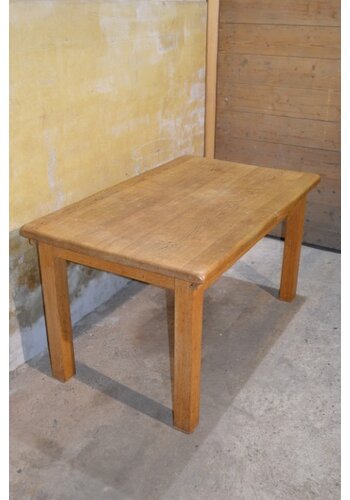 Massief eiken eettafel uittrek 