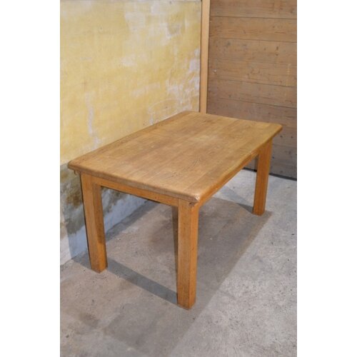 Massief eiken eettafel uittrek 