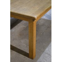 thumb-Massief eiken uittrektafel met middenplank en stevige poten-2