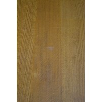 thumb-Massief eiken eettafel blank met lade, tweedehands vintage-7