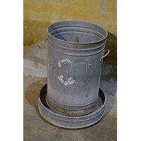 thumb-Oude zinken voersilo, tweedehands decoratief-7