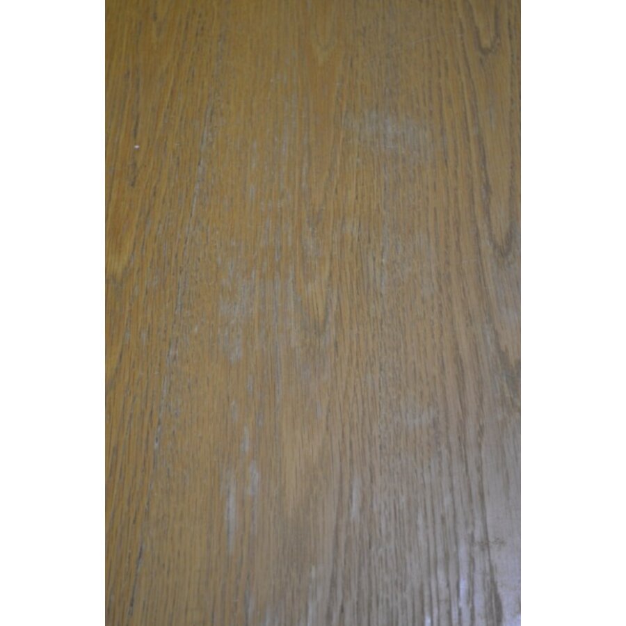 Zware blank eiken kruispoot eettafel uitschuifbaar-5