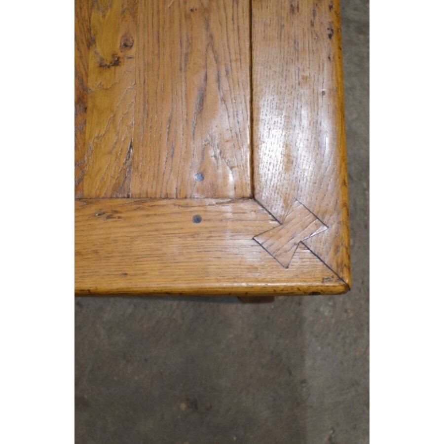 Unieke massief eiken salontafel uittrekbaar tot 171 cm-3