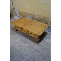 thumb-Unieke massief eiken salontafel uittrekbaar tot 171 cm-4