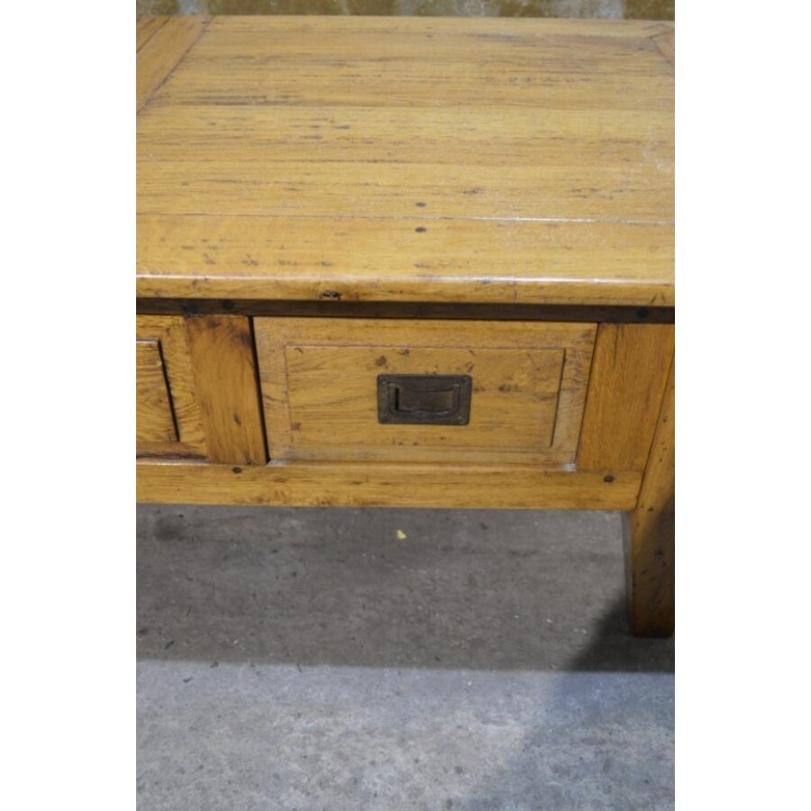 Unieke massief eiken salontafel uittrekbaar tot 171 cm-7