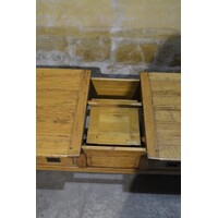 thumb-Unieke massief eiken salontafel uittrekbaar tot 171 cm-8