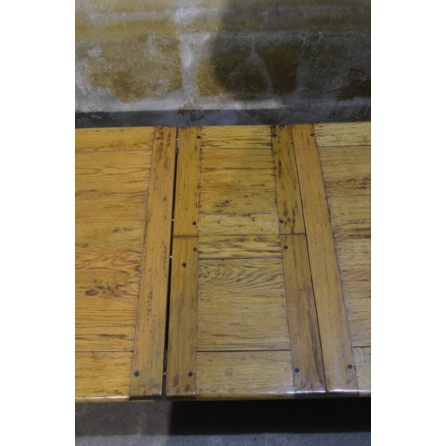 Unieke massief eiken salontafel uittrekbaar tot 171 cm-9