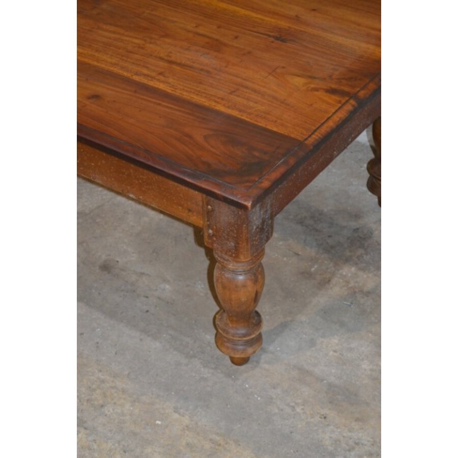 Massief mahonie salontafel met lade-2