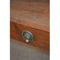 thumb-Massief mahonie salontafel met lade-3