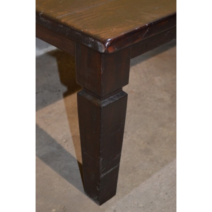 Massief teakhouten salontafel met lade-2