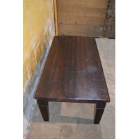 thumb-Massief teakhouten salontafel met lade-3