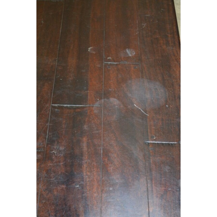 Massief teakhouten salontafel met lade-4