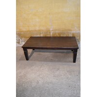 thumb-Massief teakhouten salontafel met lade-5