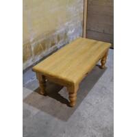 thumb-Massief blank eiken salontafel met 2 laden-1