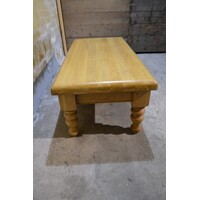 thumb-Massief blank eiken salontafel met 2 laden-2