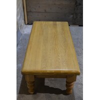 thumb-Massief blank eiken salontafel met 2 laden-3