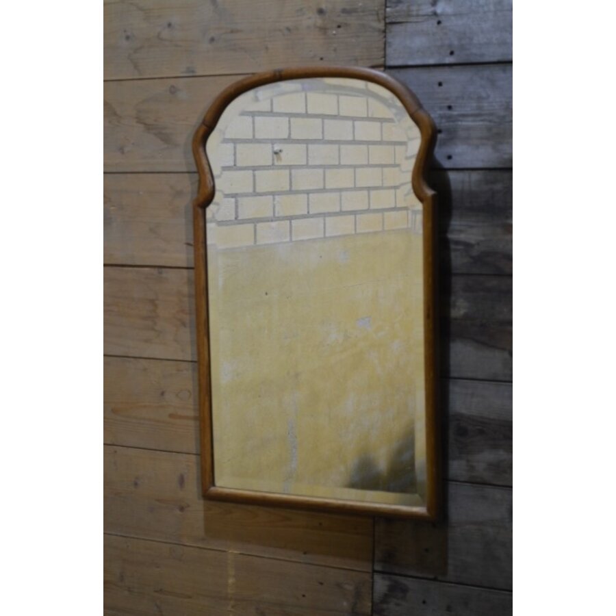 Klassieke spiegel met eikenhouten lijst-1