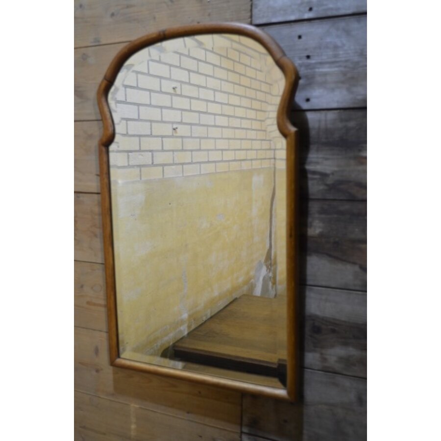 Klassieke spiegel met eikenhouten lijst-2